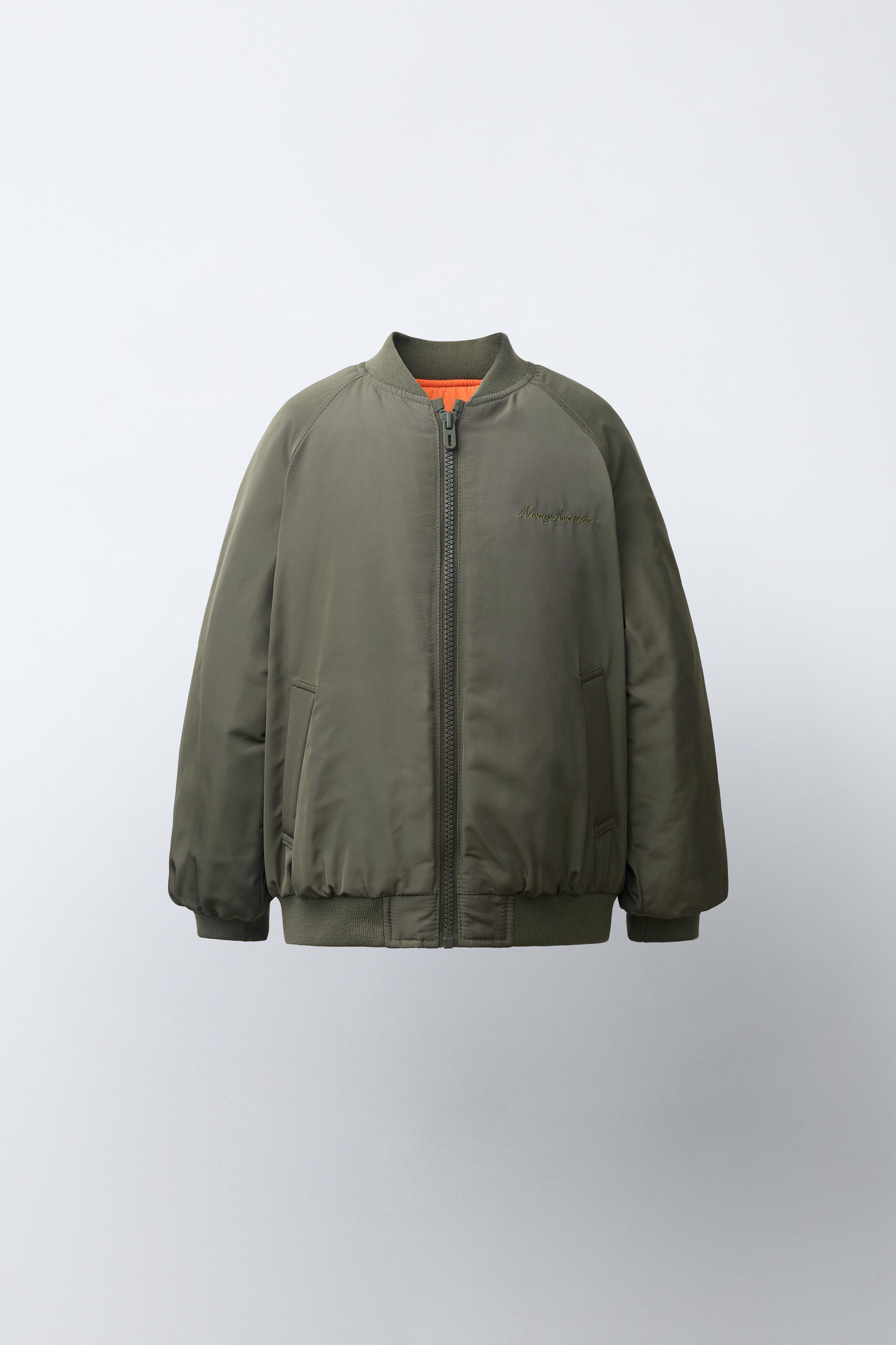 BLOUSON BOMBER À DOUBLURE CONTRASTÉE